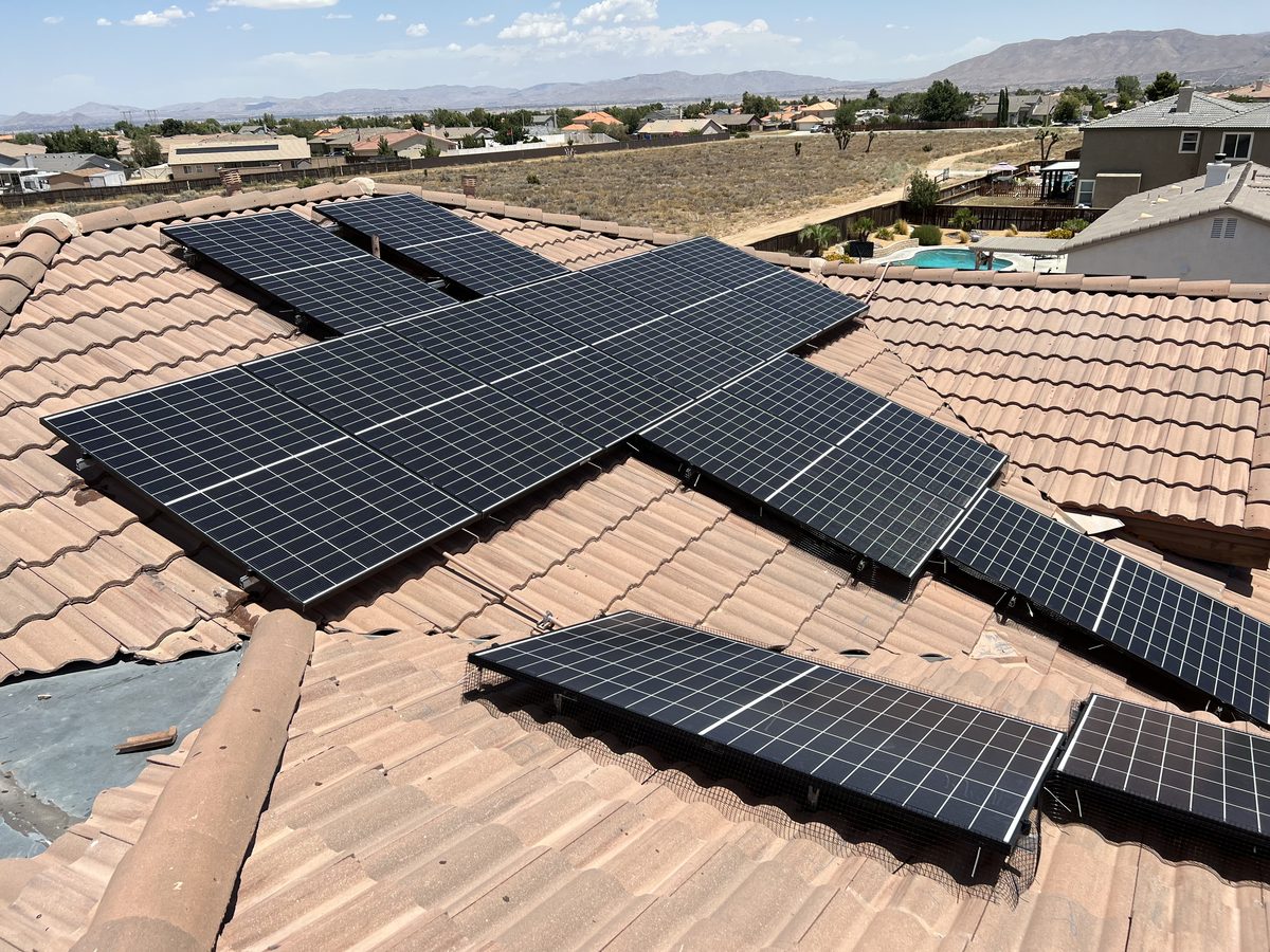 Residential solar in Hesperia, CA installed by Van Mierlo Builders and Solar